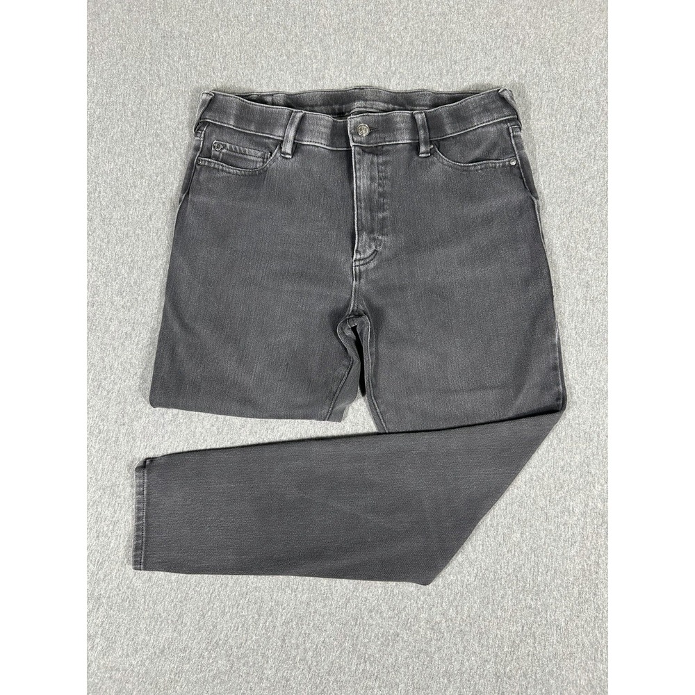 True Religion Jennie Curvy Skinny Jeans Womens Black Gray Wash Mid Rise Sz 33